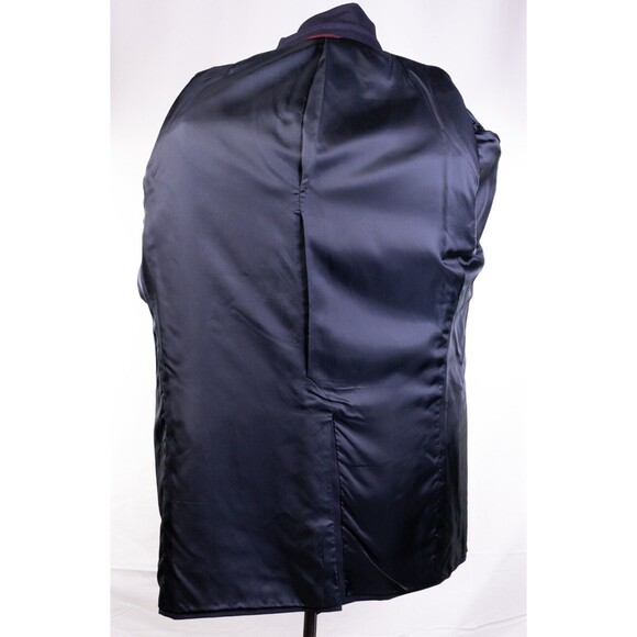 VTG Hart Schaffner Marx Men's Blazer Suit Jacket Sport Sz 44 Pinstripe blue. - Picture 10 of 12